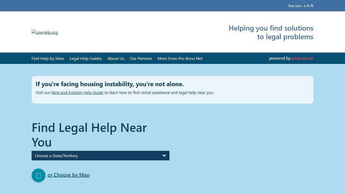 LawHelp.org Find free legal help and information about your legal rights from nonprofit legal aid providers in your state